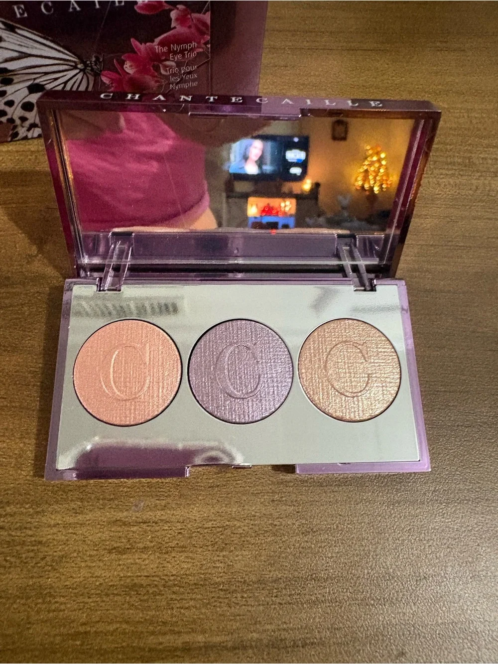Chantecaille The Nymph Eye Trio Butterfly Eyeshadow Palette Limited MSRP $80